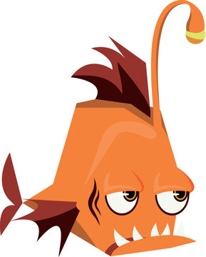 monkfish cartoon style