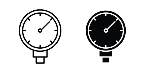 Pressure Gauge icon - Vector design set © ramsey