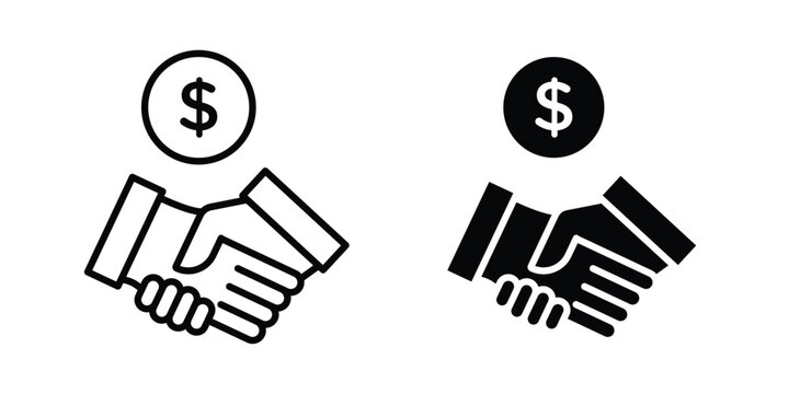 Settlement icon - Vector design set