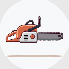 Fototapeta premium Illustration of a Chainsaw
