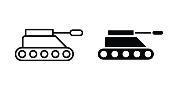 Tank icon - Vector design set