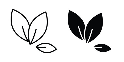 Tea leaves icon - Vector design set © ramsey