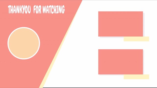 End screen with a thank you message suitable for video content. Ideal for social media, youtube, presentations, and educational videos.