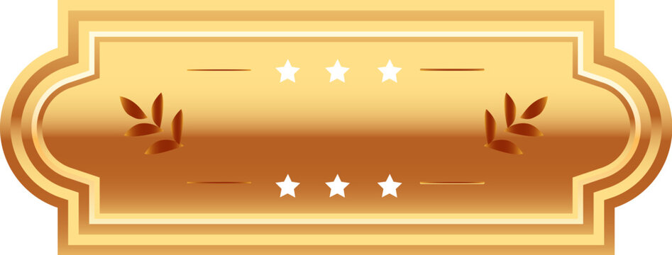 Golden rectangle plate