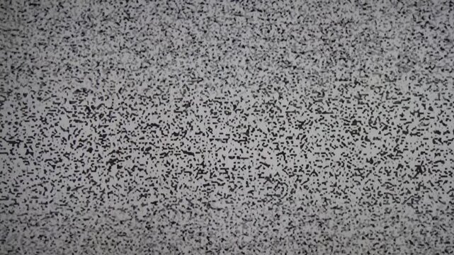 日本のレトロなテレビのスノーノイズ