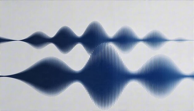 loop animation of abstract sound pulses expanding and resetting smoothly in clean composition perfect for world music day