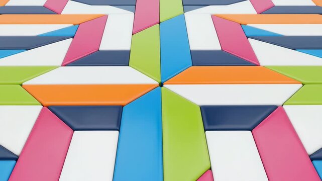 Abstract geometric pattern colorful design background texture