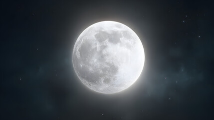 Fototapeta premium full moon in night sky