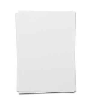 a stack of empty papers poster template, arranged in layers, for advertising purposes. blank white poster mockup. empty paper mockup. top view, clipping path