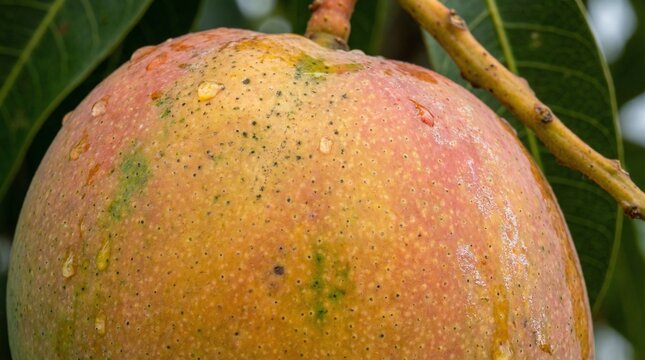 Close up of a mango fruit.