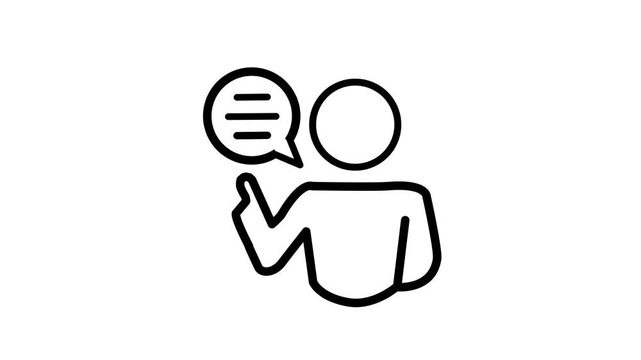 Business Communication Support Animation Advice Guidance Coaching Strategy 4K Loop