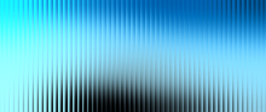 Vibrant neon cyan, electric blue, and bright azure abstract background with vertical ribbed glass and smooth texture, for a clean app wide landing slide.