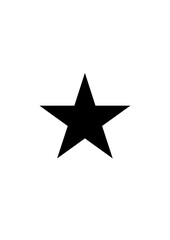 Obraz premium Black star shape icon