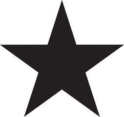 Obraz premium Black star shape icon