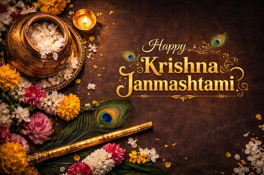 Shri Krishna Janmashtami Dahi Handi Gokulashtami Krishnashtami Krushna Jayanti Ashtami Rohini Kanhaiya Janmotsav Nandotsav celebration vibrant spiritual festivity