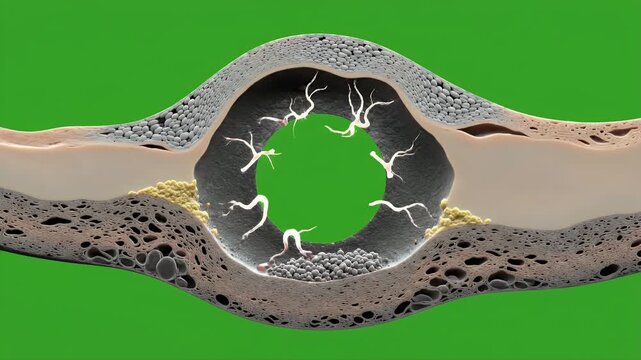 3D Medical Visualization of Macular Anatomy with Detailed Cellular Structures in a Vascular Environment