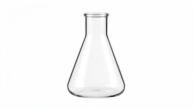This image shows an empty glass beaker commonly used in laboratories for experiments and chemical reactions.