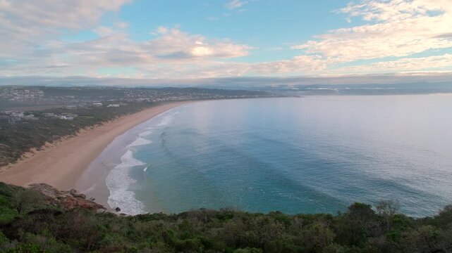 Vista from Robberg viewpoint over The Wreck and Robberg 5 beach, Plettenberg Bay