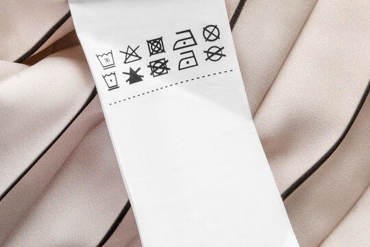 Care instructions label
