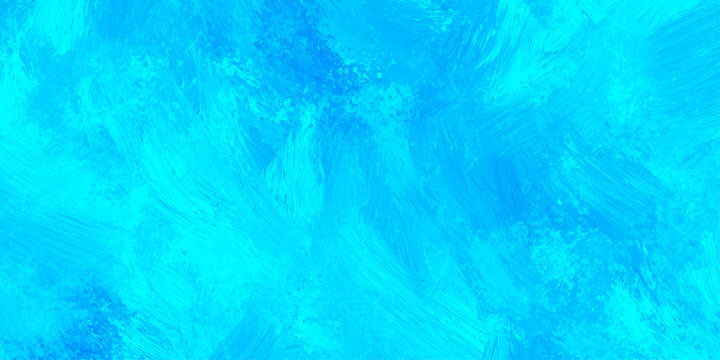 Vibrant blue abstract watercolor  background with textured brush strokes and artistic paint smears for creative design projects and digital art