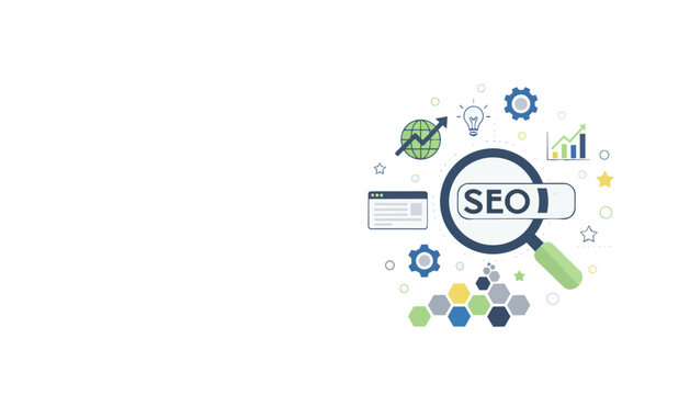 Search engine optimization SEO digital marketing concept