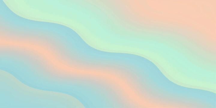 Abstract colorful background featuring vibrant blue and orange waves with a textured vector design inspired by a summer sea landscape under a sunny sky