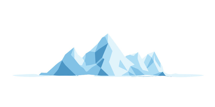 Ilustra&ccedil;&atilde;o de iceberg majestoso em paisagem glacial &aacute;rtica para conceitos de meio ambiente e clima