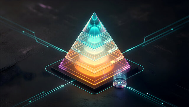 AI FinOps LLM Token Cost Pyramid for CFO CTO Board Deck Fortune 500 AI Spend Governance Hero