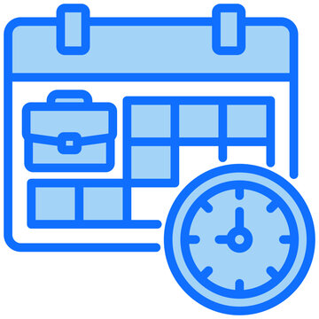 Work Schedule Icon Vector Illustration For Design.