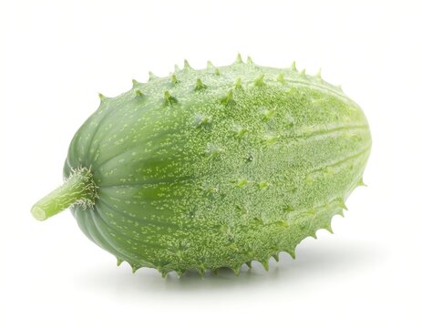 Fresh West Indian gherkin isolated on white background