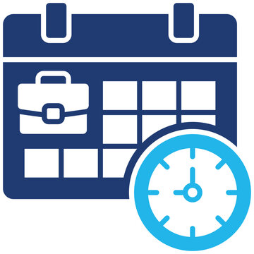 Work Schedule Icon Vector Illustration For Design.