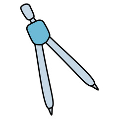 Obraz premium Illustration Compass