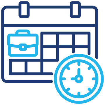 Work Schedule Icon Vector Illustration For Design.
