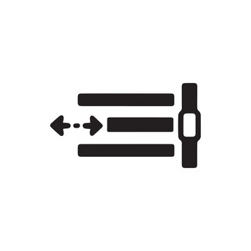 Digital icon for managing text indentation and paragraph alignment settings
