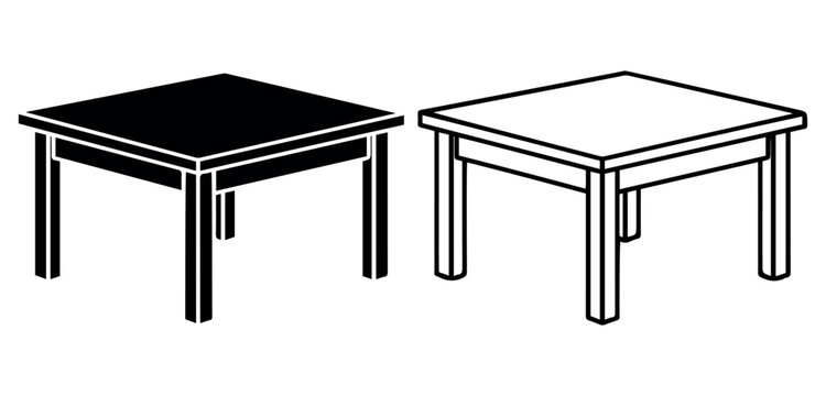 Table Study Table Illustration Icon Vector Stock Vector