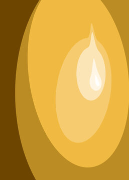 Abstract yellow gradient background with concentric oval shapes