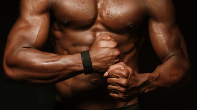 Muscular Physique Male Man Workout Training Body