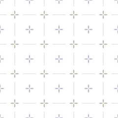 Light beige white cross checks seamless abstract geometric modern rustic pattern © YoPixArt
