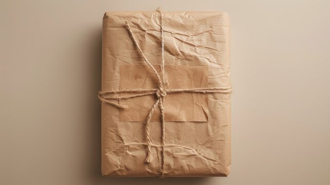 package wrapped in brown butcher paper