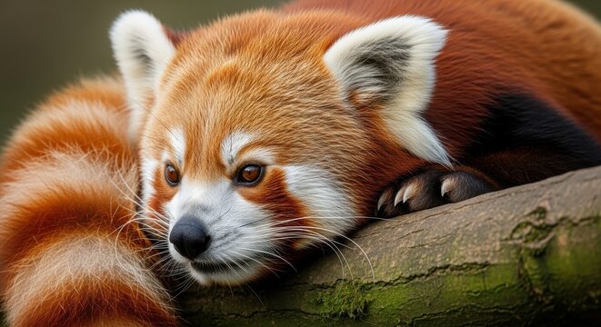 Charming red panda portrait exploring the world of ailurus fulgens and their conservation
