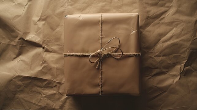package wrapped in brown butcher paper