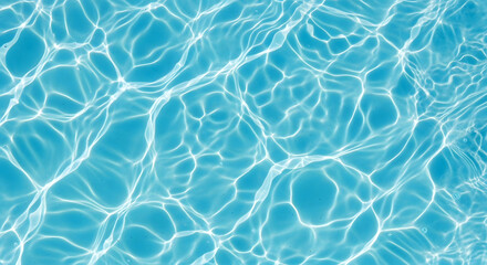 Fototapeta premium Tranquil azure waters a captivating abstract view of rippling pool surface with sunlight reflections