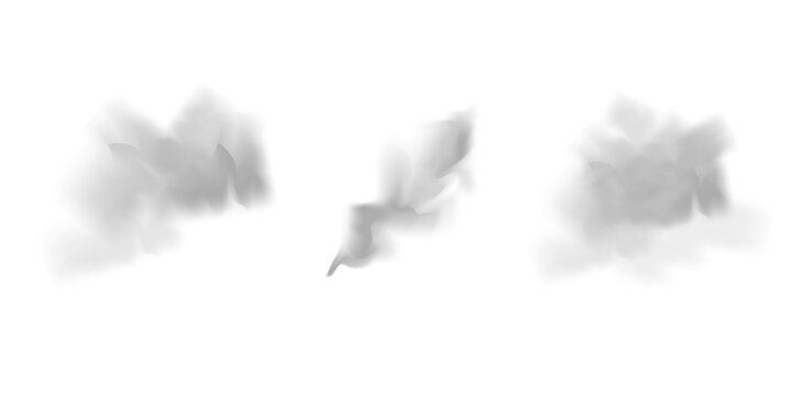 Soft PNG gray mist and smoke set isolated on transparent background This selection features airy vapor layers and drifting clouds ideal for cinematic overlays