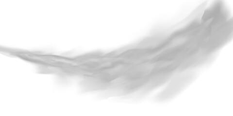 Transparent PNG gray smoke swirl isolated on background This dynamic fog effect creates natural movement for overlays and atmospheric scenes © Mirinda