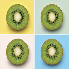 Fototapeta premium mage 1 fruits and slice for product advertising promotion photos from various angles with different backgrounds does not mention any brand plain without writing.
