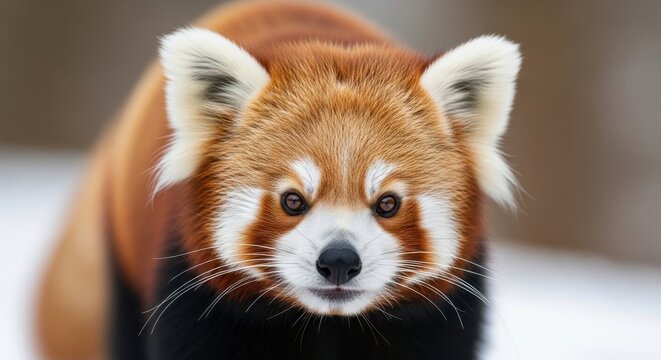 Charming red panda portrait explore the world of ailurus fulgens and its conservation