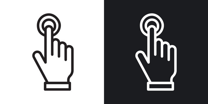 Easy to use outlined icon vector collection.