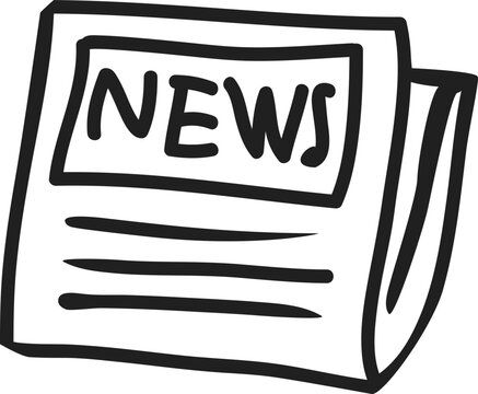 Folded Daily Newspaper