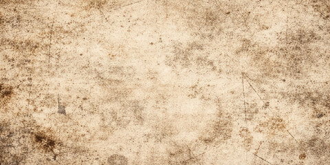 Fototapeta premium Vintage stained parchment paper texture with a grungy beige surface and worn antique edges for a retro design