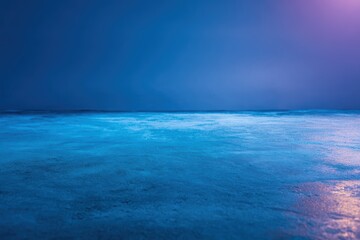 Fototapeta premium 水面は海岸近くの夕暮れ時に光を反射します